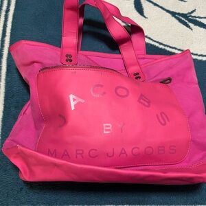 Marc Jacobs Magenta Canvas tote bag